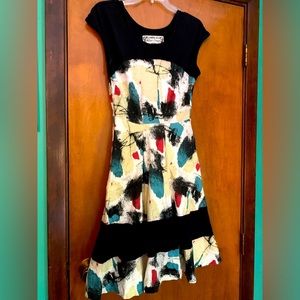 Effie’s Heart multi-color dress with pockets! Never worn-size Small